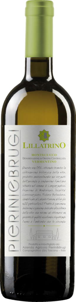 Pierini e brugi montecucco vermentino doc lillatrino 2022 foto bottiglia