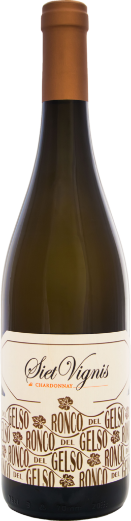 Ronco del gelso friuli isonzo chardonnay doc siet vignis 2021 foto bottiglia