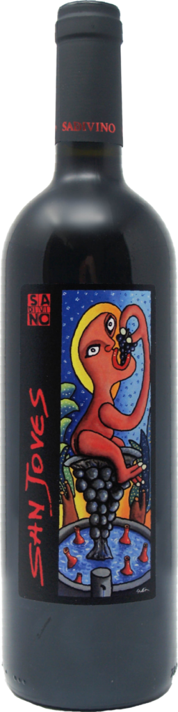 Sadivino sangiovese di romagna predappio doc sanjoves 2020 foto bottiglia