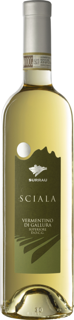 Surrau vermentino di gallura superiore docg sciala 2022 foto bottiglia