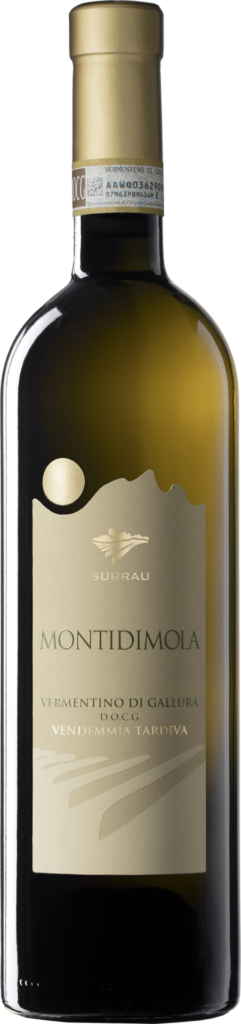 Surrau vermentino di gallura vendemmia tardiva docg montidimola 2021 foto bottiglia