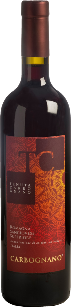 Tenuta carbognano sangiovese superiore di romagna doc carbognano 2021 foto bottiglia