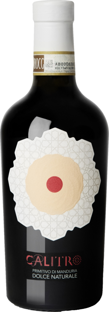 Vigneti calitro primitivo di manduria dolce naturale docg calitro 2020 foto bottiglia