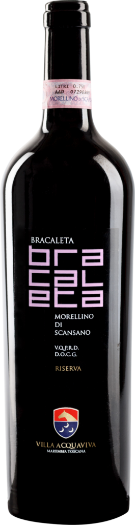 Villa acquaviva morellino di scansano docg bracaleta 2017 foto bottiglia