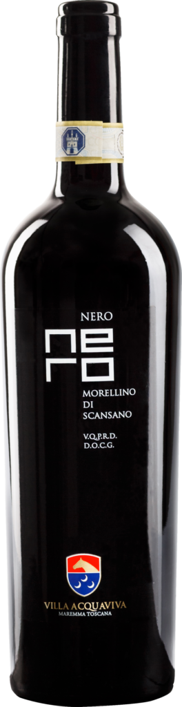 Villa acquaviva morellino di scansano docg nero 2021 foto bottiglia