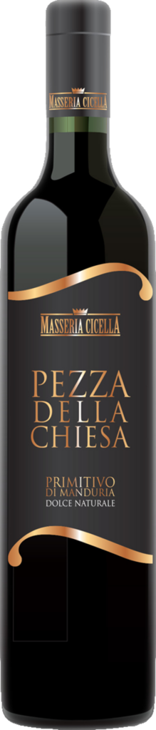 Vinicola cicella primitivo di manduria dolce naturale docg pezza della chiesa 2015 foto bottiglia