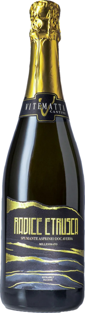 Vite matta cantine aversa asprinio extra brut doc radice etrusca foto bottiglia